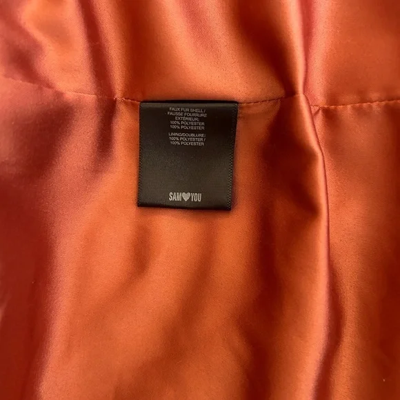 Sam Edelman Women's Cozy Sherpa Jacket in Dusty Rose size S - Picture 12 of 12